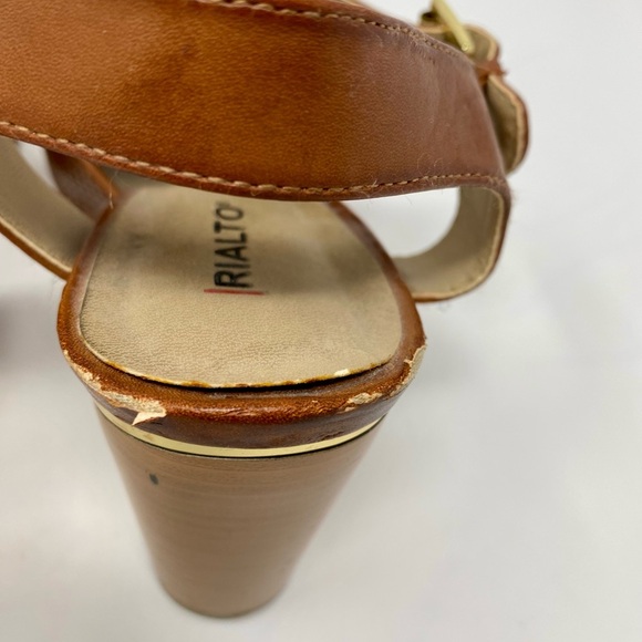 Women’s Brown Block Heel Sandals Size 10M - Picture 7 of 12